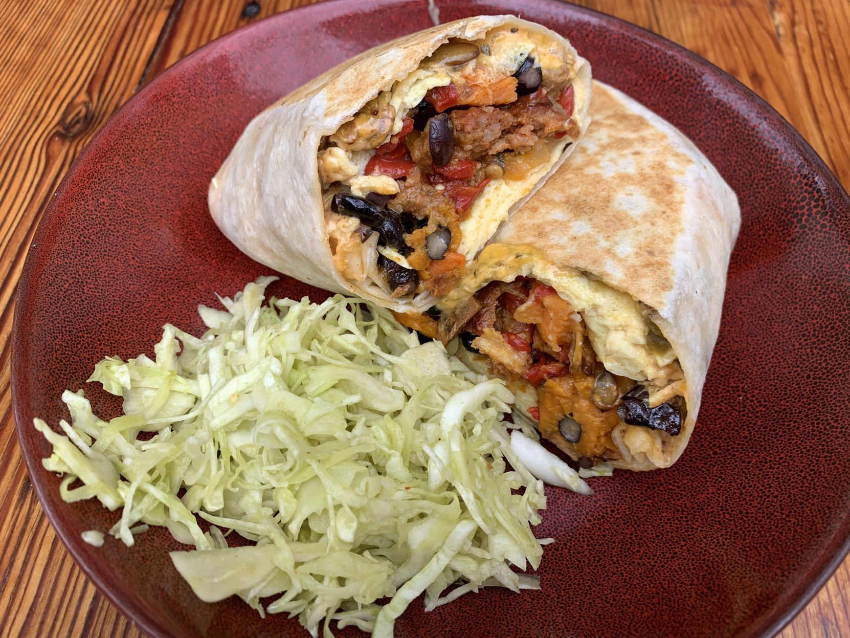 Marigold breakfast burrito